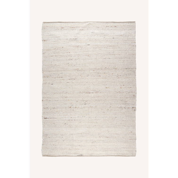August Grove Sveta Flatweave White Rug Wayfair.co.uk